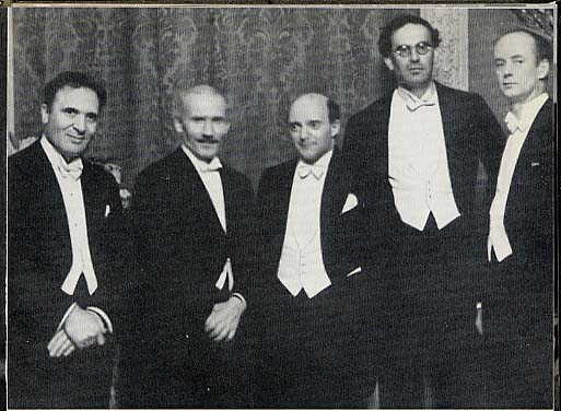 Walter, Toscanini, Kleiber, Klemperer, and Furtwaengler, Berlin, 1929